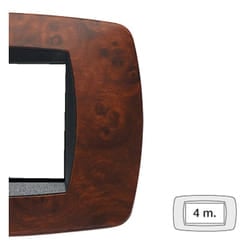 Master - Modo placca 4 moduli colore radica di noce 39TC434