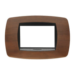 Modo placca 3 moduli colore noce scuro 39TC453 - Master