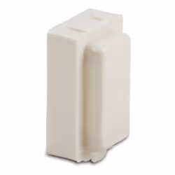 Tappo copriforo per serie Bticino Magic e Master, di colore Bianco, con foro e uscita semplice applicabile su tutte le placch ...