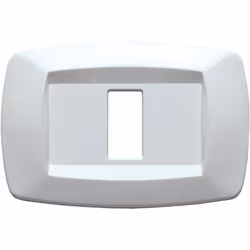 Placca Master Modi', compatibile con i moduli della serie Bticino Magic , 1 modulo, colore bianco. Placca da applicare sui su ...