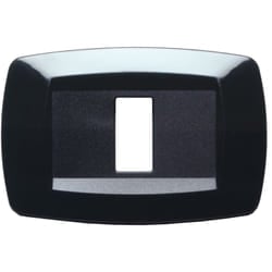 Modì per Bticino placca 1 modulo nera MD201 - Master