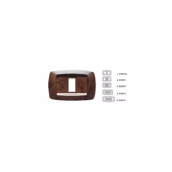 Placca Modi'2 Posti Radica ( MASTER cod. MD432 )