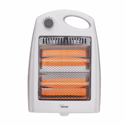 Bimar HR304, Riscaldatore ambiente elettrico a infrarossi, Vetro di quarzo, CE, WEEE, Interno, Pavimento, Grigio, Bianco