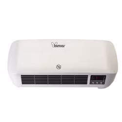 Bimar HP090, Riscaldatore ambiente elettrico con ventilatore, Ceramica, 12 h, IPX2, Interno, Parete