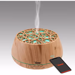 Diffusore di Aroma Diffusore di Aroma Wi-Fi 17,8x9,8x17,8 cm con Luci e Cassa Acustica Bimar DA26 Diffusore d'aromi Wi-Fi: di ...