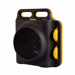 Bimar HF208 stufetta elettrica Interno Nero, Giallo 2000 W Riscaldatore ambiente elettrico con ventilatore