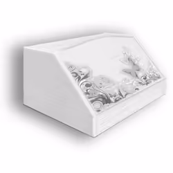 PORTAPANE SHABBY FARFALLE GREY IN LEGNO 30X40X20CM PORTA PANE SHABBY FARFALLE GREY 30X40X20CM Accessorio da cucina porta pane ...