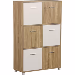 Scopri un mobile che unisce funzionalità e stile in un design elegante. Realizzato in pannello truciolare, questo mobile offr ...