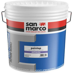 Paintop antialga pittura al quarzo per esterni bianco lt 15