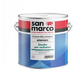 Smalto unimarc per termosifoni bianco satinato lt.0,75