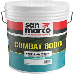 San Marco - Combat 6000 pittura lavabile antimuffa per interni bianca lt 4