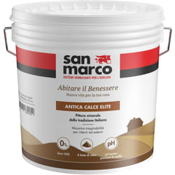 Antica calce elite pittura minerale per esterni-interni bianco lt 14