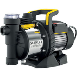 Stanley SXGP1300XFE Pompa Autoadescante per Acque Chiare (1300 W, Portata max. 4.200 l/h, Prevalenza max. 50 m)