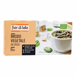 Dado biologico per brodo vegetale, senza glutine e senza olio di palma, con ortaggi e miso. Adatto a vegani e perfetto per in ...