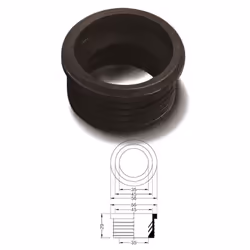 ISTRUZIONI DI UTILIZZO: Per curve tecniche diametro mm.50 Per canotti diametro esterno mm.40 MATERIALI E FINITURA: Gomma NR n ...