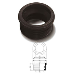 Acquastilla - Morsetto gomma nera per curve tecniche mm.50, canotti mm.40 207800GN