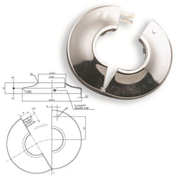 Rosone apribile cromato 3/4" 434100OC3/4
