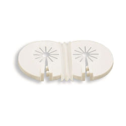 Acquastilla - Rosone apribile universale tipo doppio, colore bianco 434800PB