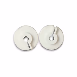 MATERIALI E FINITURA: Plastica bianca Per tubi in ferro MISURE: Per tubi 3/4"