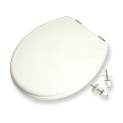 Acquastilla - Sedile copriwater bianco universale con cerniere cromate 451900PB