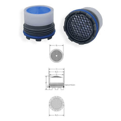 Acquastilla - Aeratore Cache' M16.5x1 con chiavetta montaggio 454703OL16.5X1