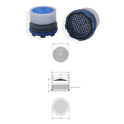 Acquastilla - Aeratore Cache' M18.5x1 con chiavetta montaggio 454703OL18.5X1