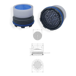 Acquastilla - Aeratore Cache' M21.5x1 con chiavetta montaggio 454703OL21.5X1