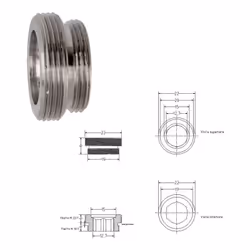 Riduzione cromata M19/1xM22/1 Fornitore / Produttore: GIUSEPPE TIRINNANZI