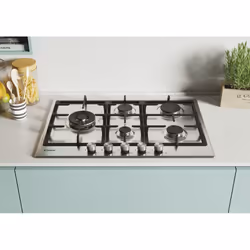 Candy CHG7WLWPX Acciaio inox Da incasso 75 cm Gas 5 Fornello(i) - Vista aggiuntiva 5