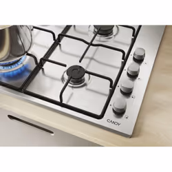 Candy Idea CHW6LX Acciaio inox Da incasso 60 cm Gas 4 Fornello(i) - Vista aggiuntiva 5