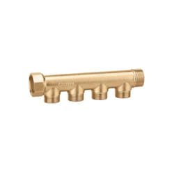 Collettore semplice, componibile 3/4' 3 derivazioni, 1/2' m Caleffi 349130 3/4" - 3