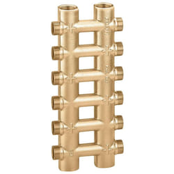 Collettore complanare fuso monoblocco d 3/4 4+4 23p.1,5 Caleffi 356504