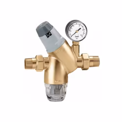 Riduttore di pressione con cartuccia monoblocco estraibile e manometro in acciaio inox 0÷10 bar |Caleffi 5351 CARATTERISTICHE ...
