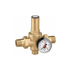 Riduttore di pressione con cartuccia estraibile Caleffi 5360 3/4" - Con manometro 0÷10 bar.