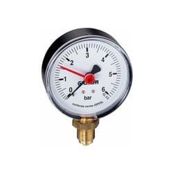 Manometro Caleffi 557 1 1/4" - 0÷4 - Posizione scentrata