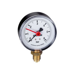 Caleffi - Manometro Bar 0–4 con attacco 1/4" e posizionamento radiale 557304 1/4" - 0-4