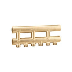 Collettore complanare fuso monolaterale 2+2 derivazioni Caleffi 357502 3/4” - 2+2
