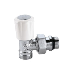 Valvola termostatizzabile 3/8 con attacchi a squadra per tubi in rame caleffi 338302
