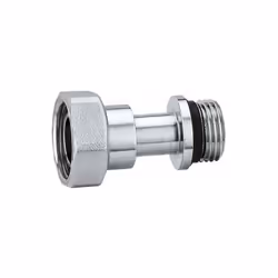 Bocchettone telescopico cromato per valvole e detentori per radiatori con escursione di 15 mm |Caleffi 381302-381402 CARATTER ...