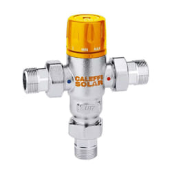 Miscelatore termostatico regolabile. Misura 3/4". Con valvole di ritegno, per impianti solari. 252153