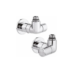 Caleffi - Coppia di Valvole per termoarredi high style 4003-4004 Cromo - Destra