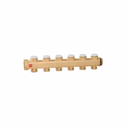 CODICE ARTICOLO: 662125 CARATTERISTICHE TECNICHE Collettore di mandata completo di detentori di preregolazione portata. Pmax ...