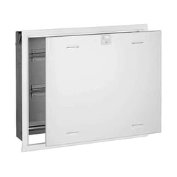 Caleffi - Cassetta per collettori dim. 500x800x80-120 mm, serie 349, 350, 592, 662, 671, 664 e 665. Completa di specifico supporto per zanche