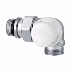 Detentore a squadra versione DESTRO 1/2" Gas x 23P 1.5 connessione rame, multistrato |Caleffi 226452 Detentore per termosifon ...