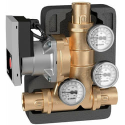 Caleffi - Gruppo di ricircolo anticondensa e distribuzione con controllo termostatico 281WYP DN25 - 1' f - 60°C