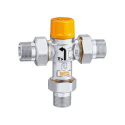Valvola deviatrice termostatica per impianti solari 1/2 45 gradi Caleffi 262040