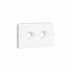 CODICE ARTICOLO: 449902 CARATTERISTICHE TECNICHE Piastrina doppia coprimuro Bianco RAL 9010 Per tubazioni con diametro estern ...