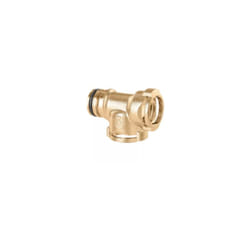 Tee con clip di fissaggio Caleffi 359001 Ottone