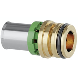 Caleffi - Raccordi a pressare multipinza per tubi multistrato con clip di fissaggio 359 16 x 2