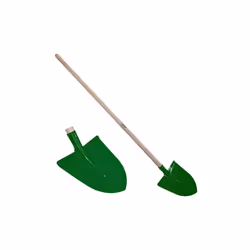 Attrezzo da giardino, badile a punta dim. 122 cm. Peso 0,850 kg. Con manico da 100 cm. Attrezzi Giardino C/M Badile 521/119V- ...